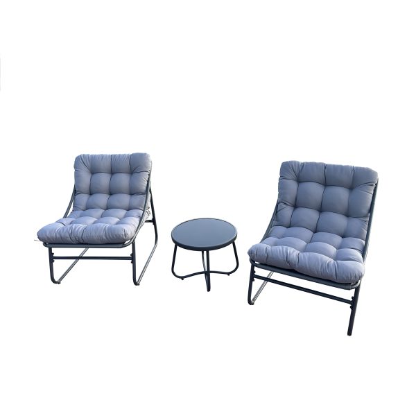 Deko Living Outdoor Modular Bistro Set with  Gray Cushion Set COP20311 - Image 3