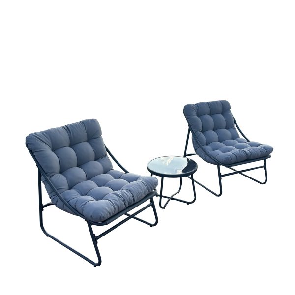 Deko Living Outdoor Modular Bistro Set with  Gray Cushion Set COP20311 - Image 4