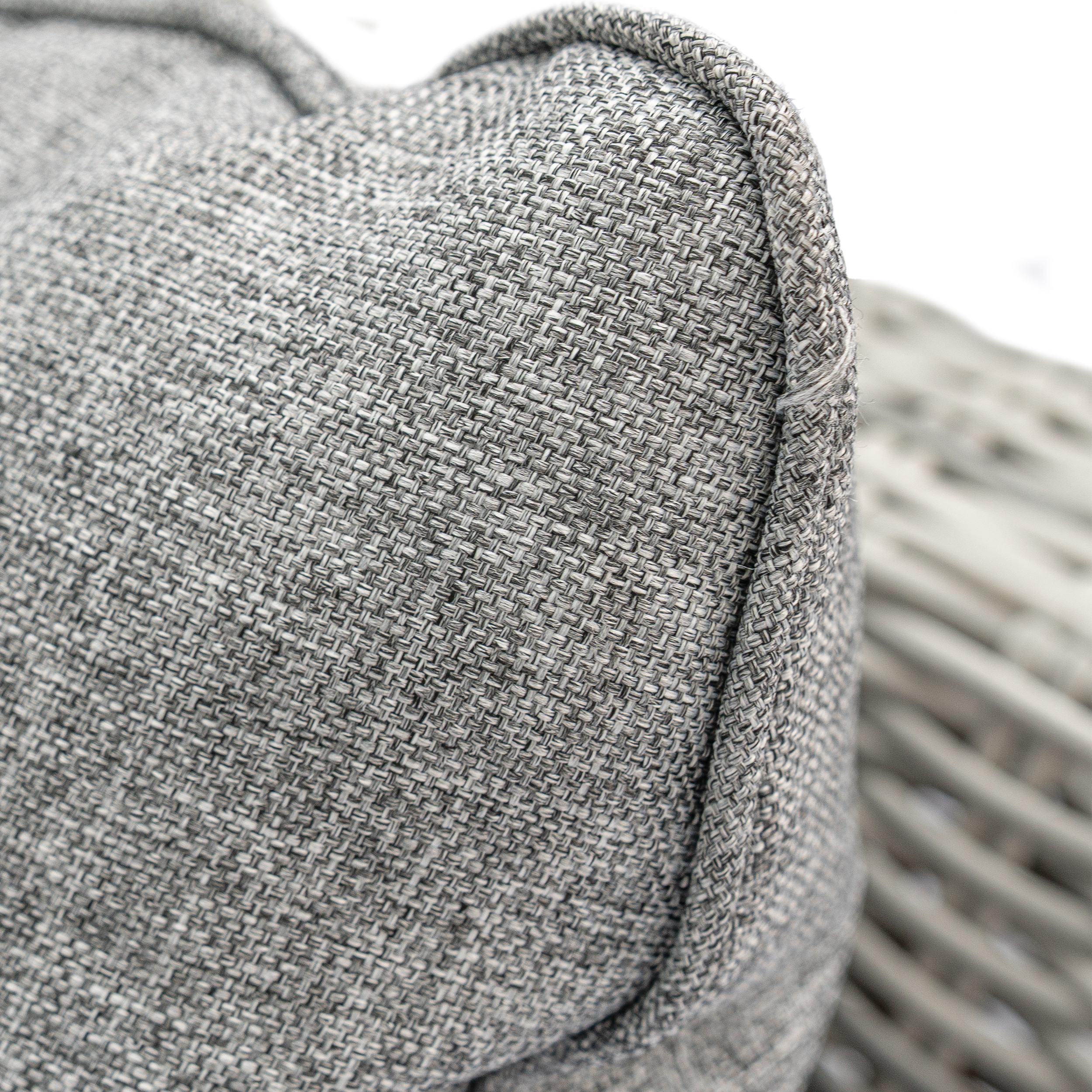 Deko Living 5 Place Seating Gray Outdoor Wicker Sofa and Sofa Chair Set with Table - Image 5
