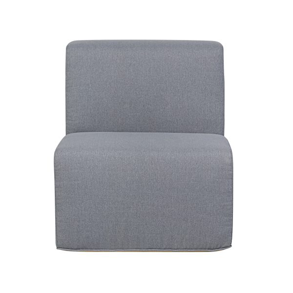 Deko Living 4 Place Seating  Gray Outdoor Compressed Foam Sectional Sofas and Ottoman Set • COP30017 - Image 7