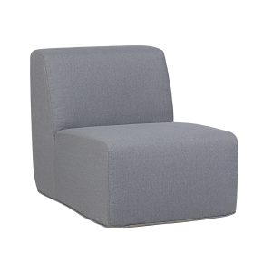 Deko Living Gray Outdoor Compressed Foam Armless Sectional Sofa Chair • COP30017ACH