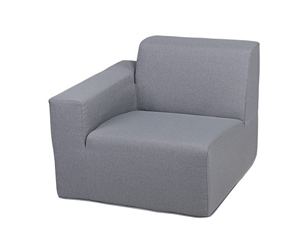 Deko Living 2 Place Seating  Gray Outdoor Compressed Foam Sectional Sofas • COP30017SET - Image 4