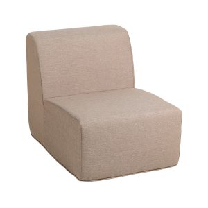 Deko Living Brown Outdoor Compressed Foam Armless Sectional Sofa Chair • COP30117ACH