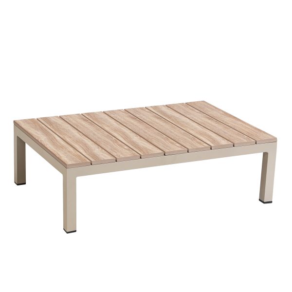 Deko Living 4 Place Seating  Beige Outdoor Compressed Foam Sectional Sofas and Ottoman Set • COP30217 - Image 7