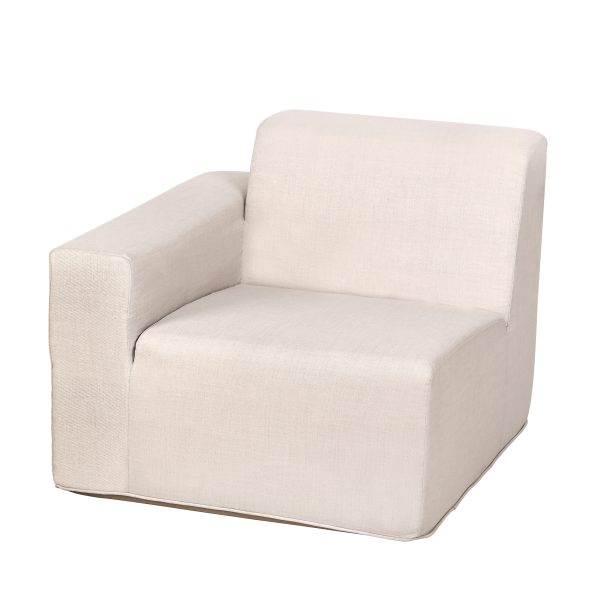 Deko Living 2 Place Seating  Beige Outdoor Compressed Foam Sectional Sofas • COP30217SET - Image 4