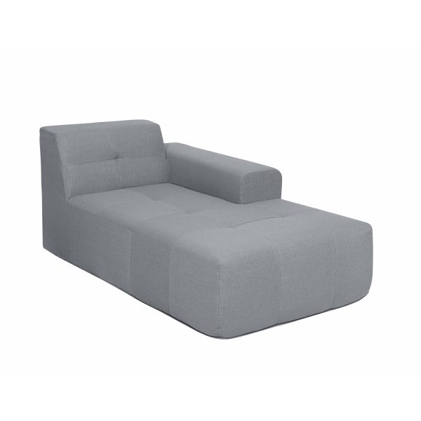 Deko Living 4 Piece Gray Compressed Foam Sectional Sofa Lounger and Table Set - Image 7
