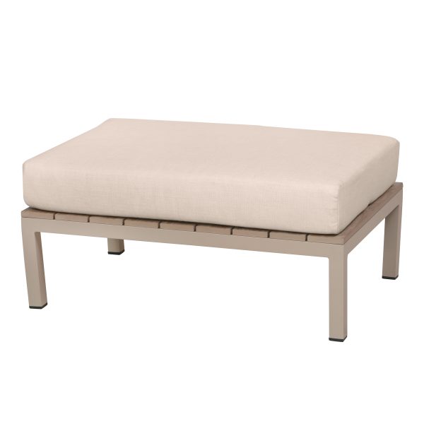 Deko Living 4 Place Seating  Beige Compressed Foam Sectional Sofa and Ottoman Set - Image 8