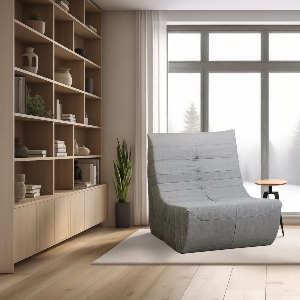 Deko Living Gray Compressed Foam Chair