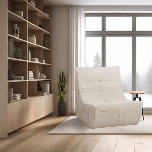 Deko Living Beige Compressed Foam Chair
