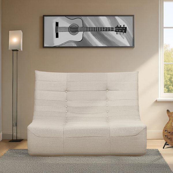 Deko Living Beige Compressed Foam Sofa