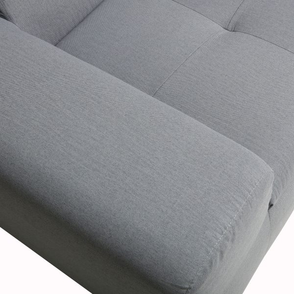 Deko Living 4 Piece Gray Outdoor Compressed Foam Sectional Sofa Lounger and Table Set • COP30018 - Image 8
