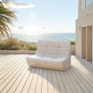 Deko Living Beige Outdoor Compressed Foam Sofa • COP30219SOF