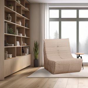 Deko Living Brown  Compression Foam Loveseat Sofa
